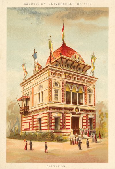 Pavilion of El Salvador, Exposition Universelle 1889, Paris by French School